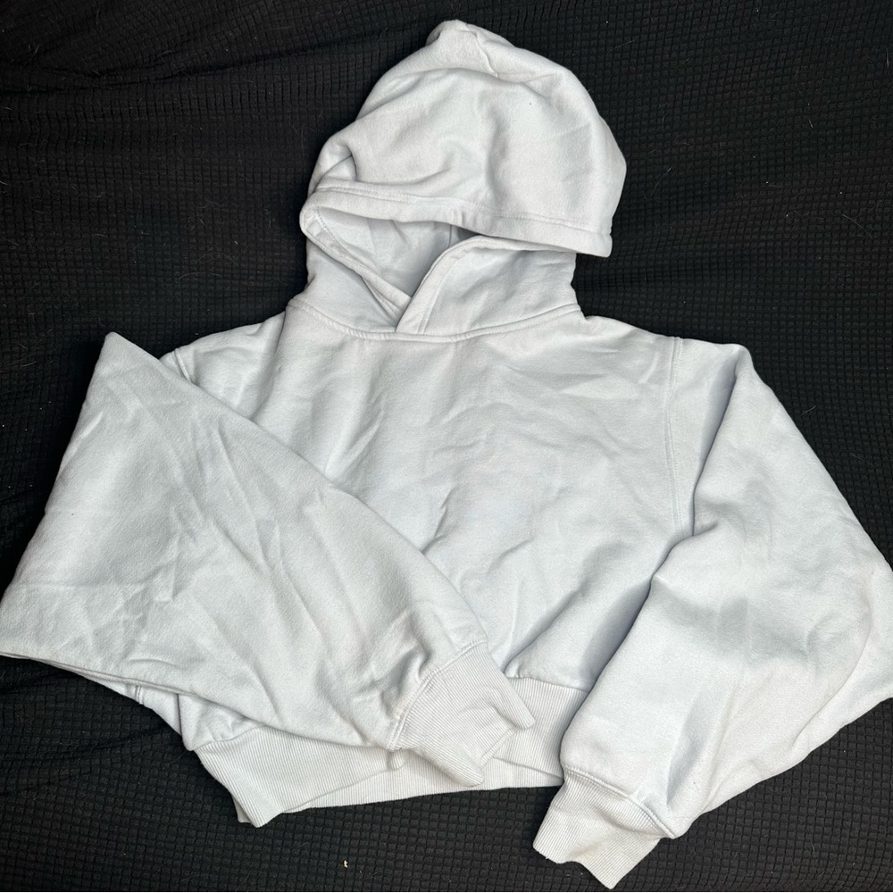 Baby Blue cropped hoodie